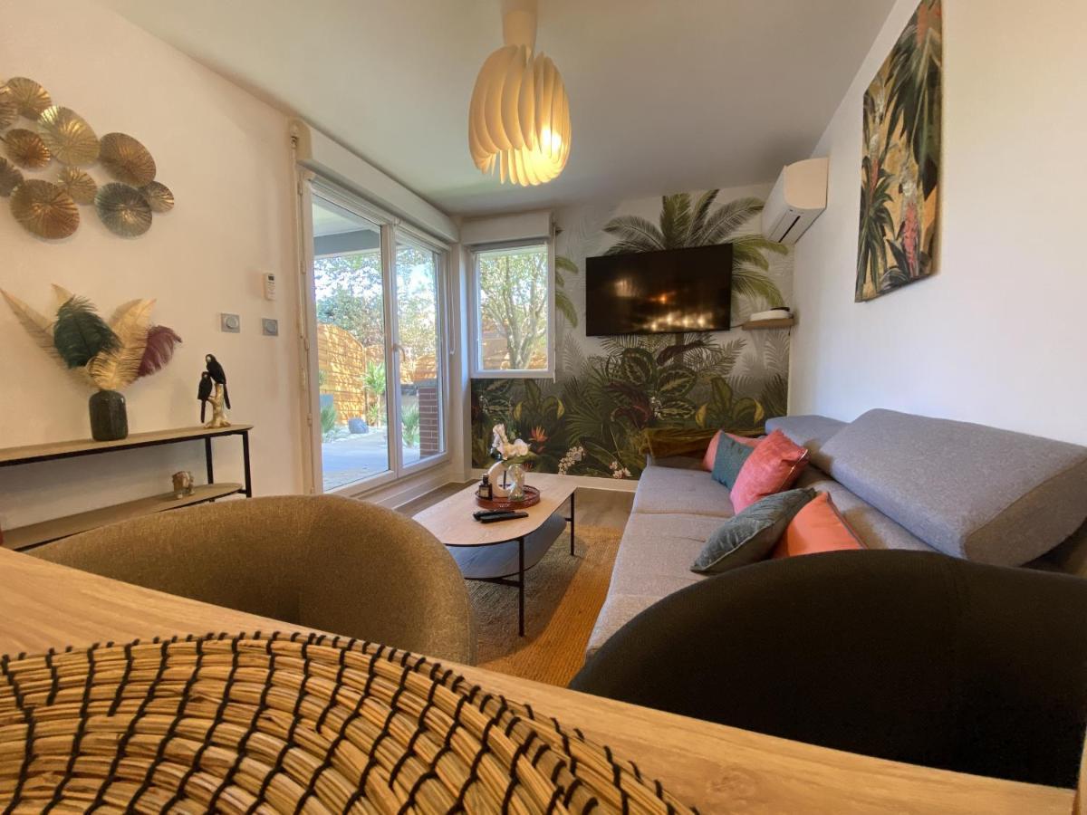 Ferienwohnung Le Jungle : T2 Avec Jardin Et Jacuzzi Blagnac Exterior foto