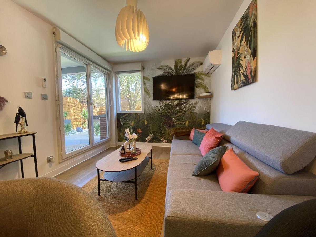 Ferienwohnung Le Jungle : T2 Avec Jardin Et Jacuzzi Blagnac Exterior foto