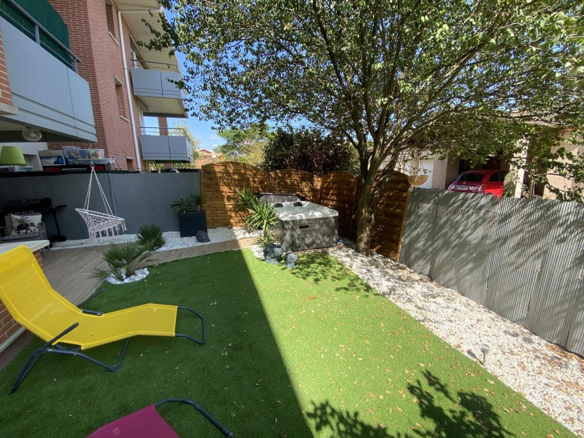 Ferienwohnung Le Jungle : T2 Avec Jardin Et Jacuzzi Blagnac Exterior foto