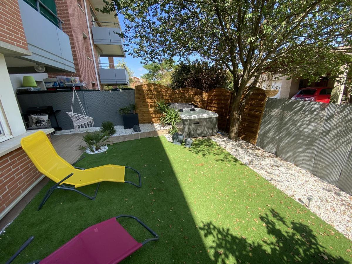 Ferienwohnung Le Jungle : T2 Avec Jardin Et Jacuzzi Blagnac Exterior foto